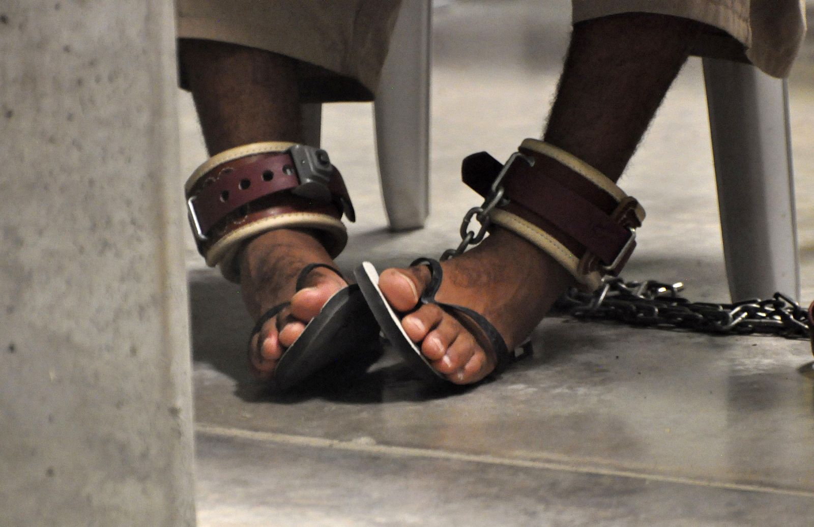 Un detenido en la cárcel de Guantánamo