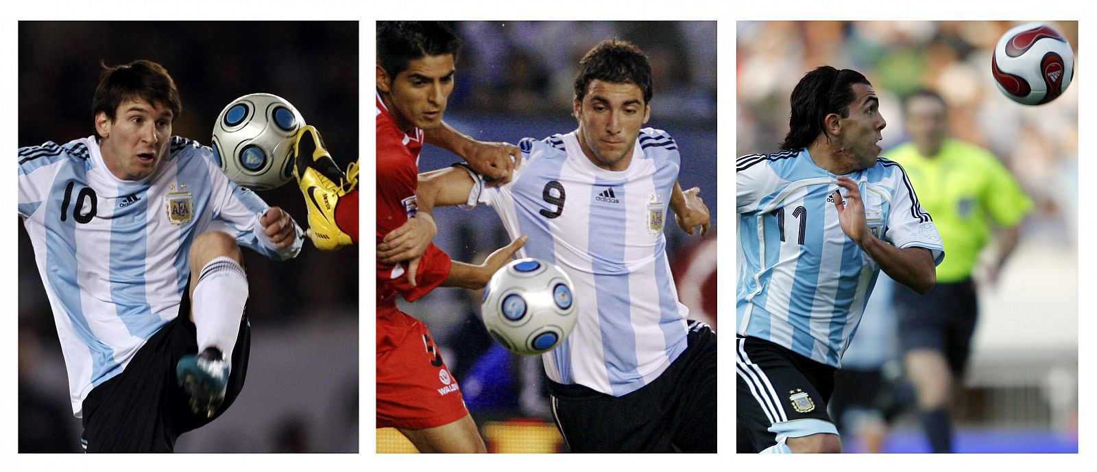 Messi, Higuaín y Tévez son tres de las estrellas de Maradona para el Mundial.