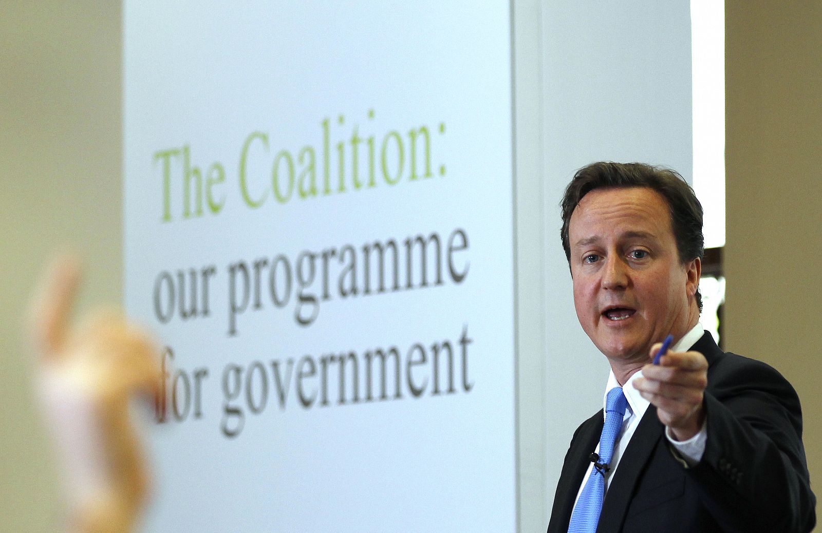 David Cameron durante la presentación del documento