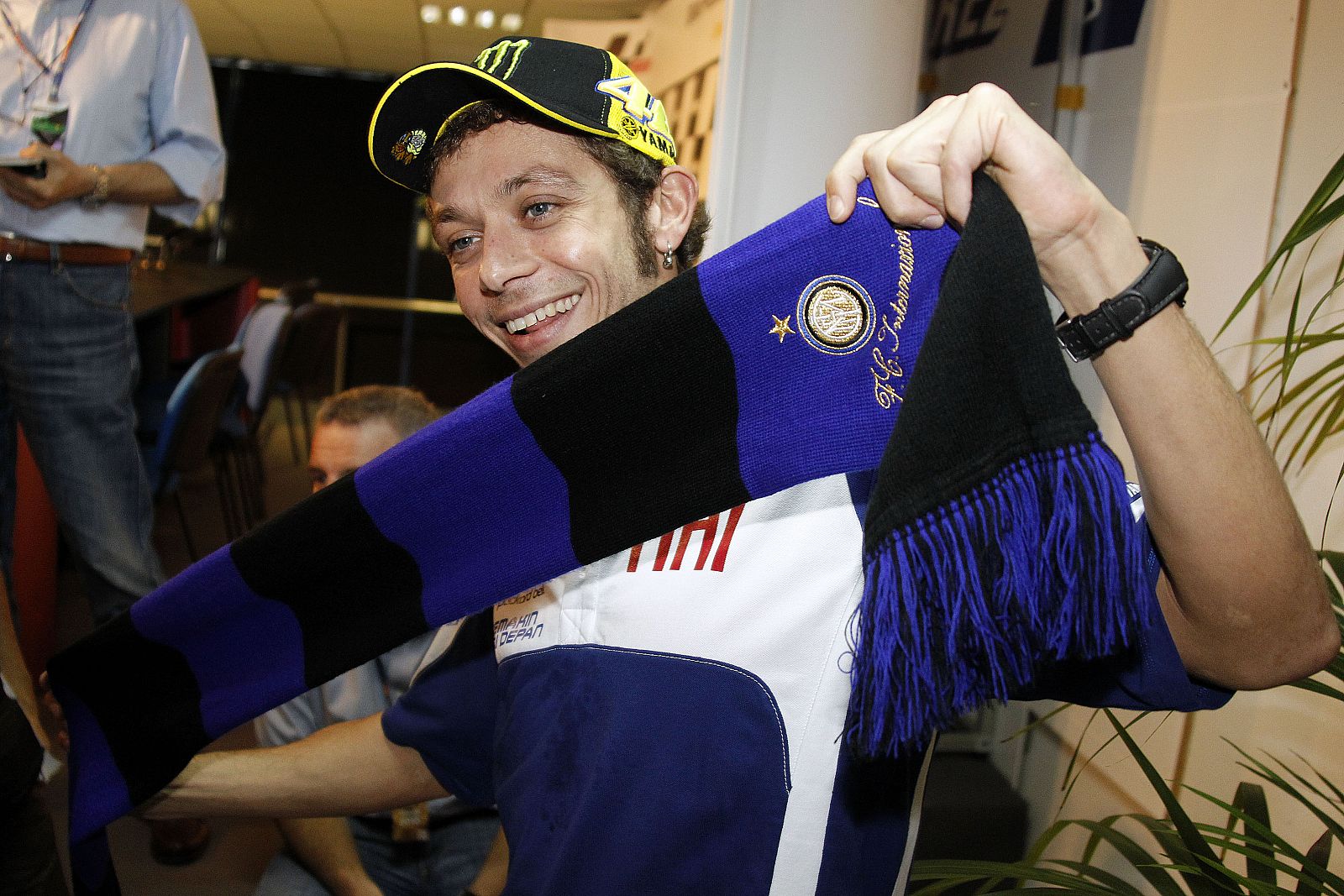 Valentino Rossi es un gran aficionado del Inter de Milán.