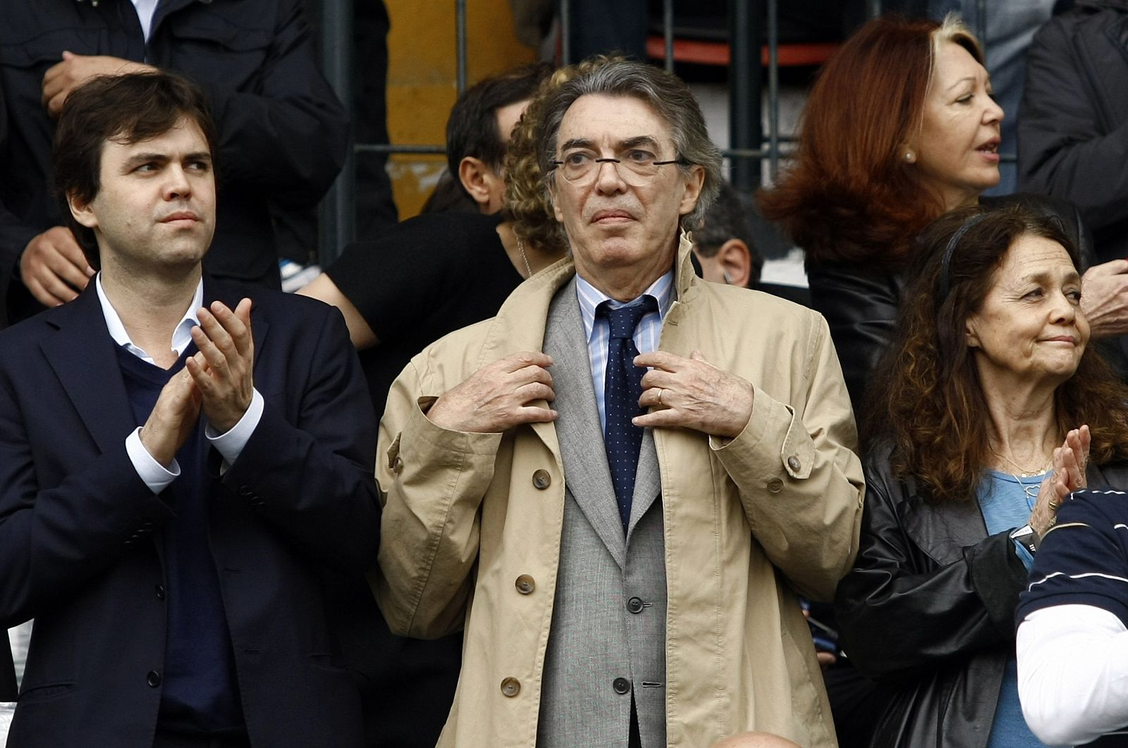 Massimo Moratti, presidente y propietario del Inter de Milán.