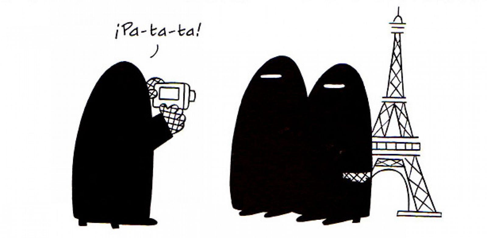 Viñeta de 'Burka babes', del holandés Peter De Wit