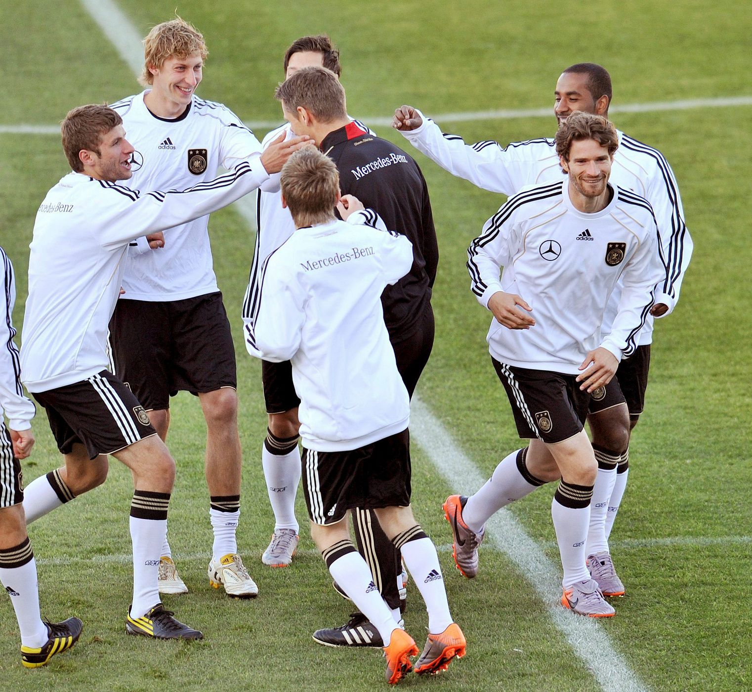 Los jugadores de la selección nacional de Alemania