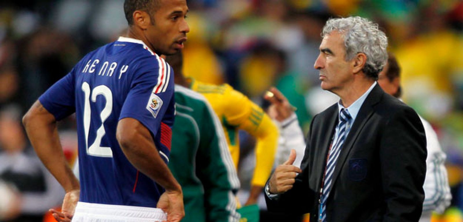 Domenech se despidió como seleccionador nacional de Francia tras la derrota ante Sudáfrica.