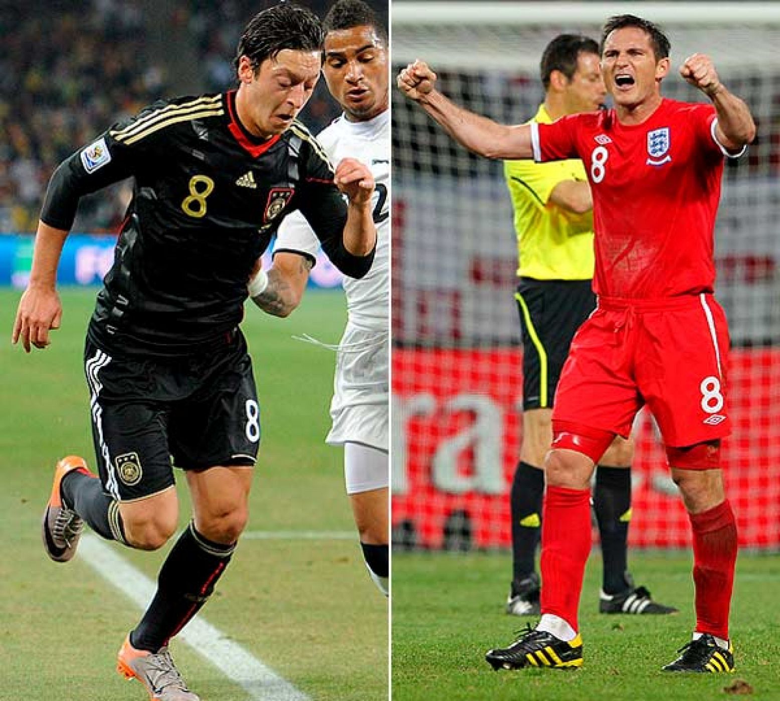 Ozil y Lampard son los timones de la selección alemana y la inglesa, respectivamente.