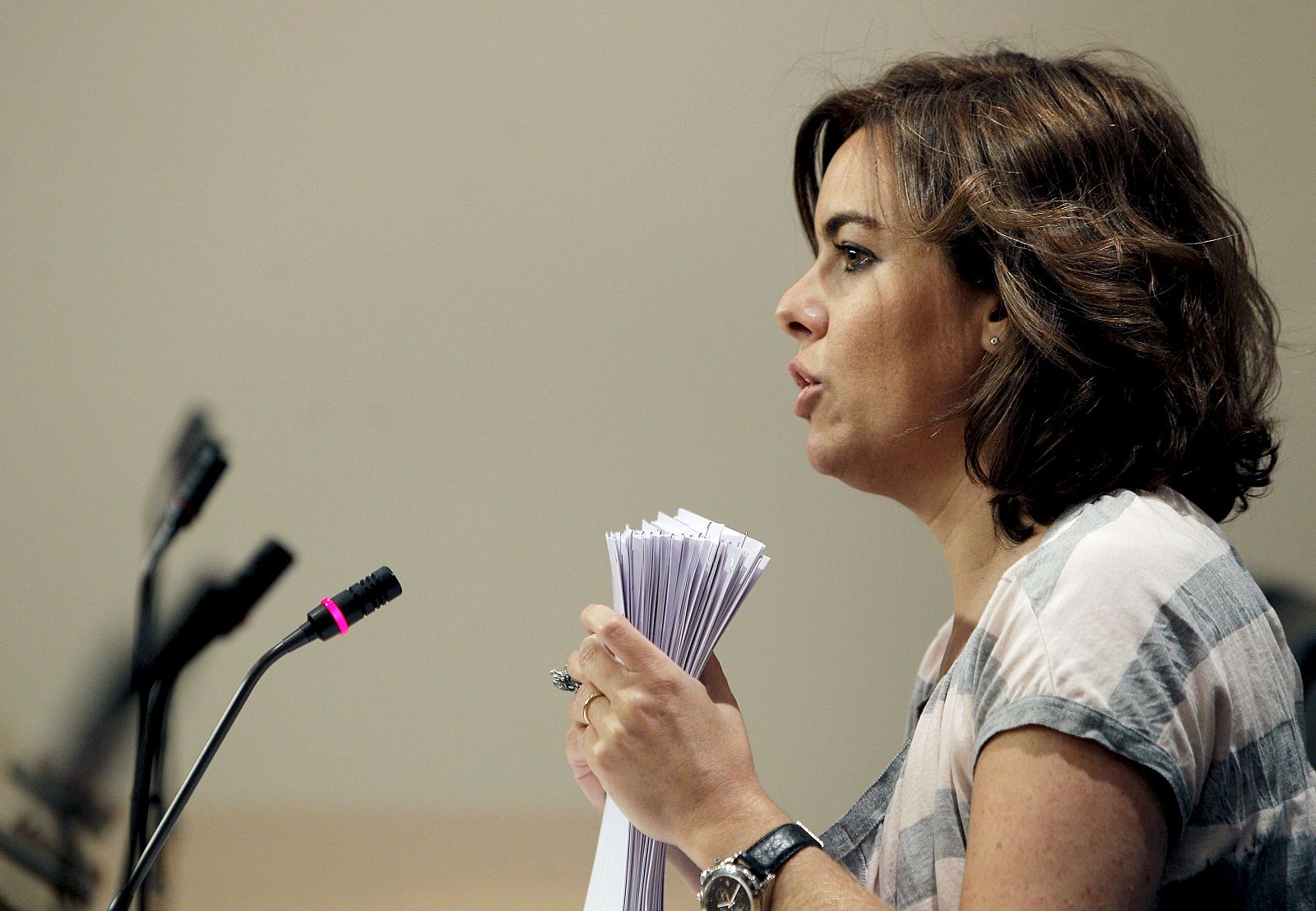 La portavoz del PP en la Cámara Baja, Soraya Sáenz de Santamaría
