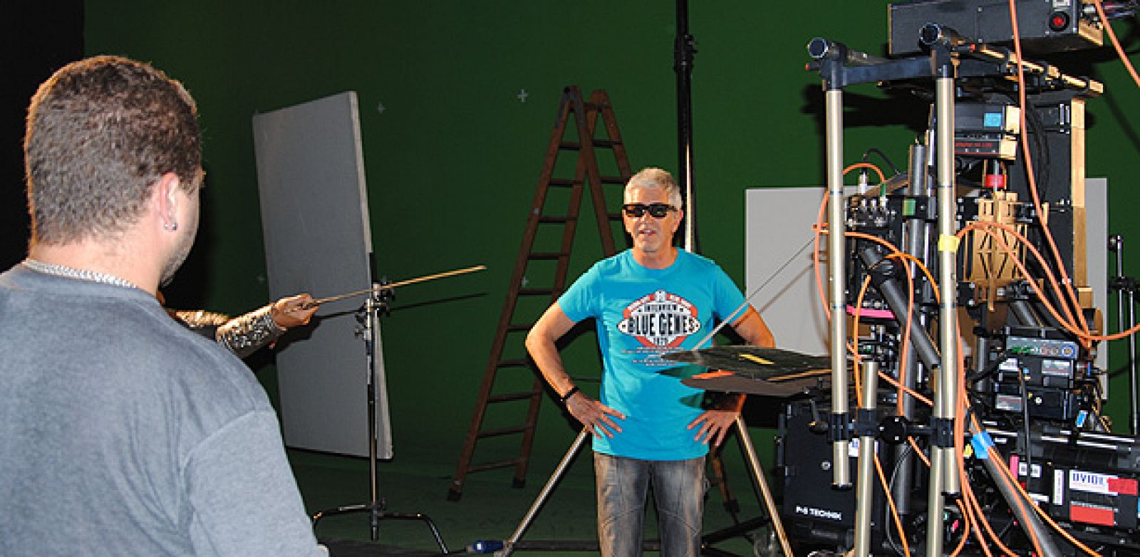 Antonio Hernández trabajando en el proceso de 3D de 'El Capitán Trueno'