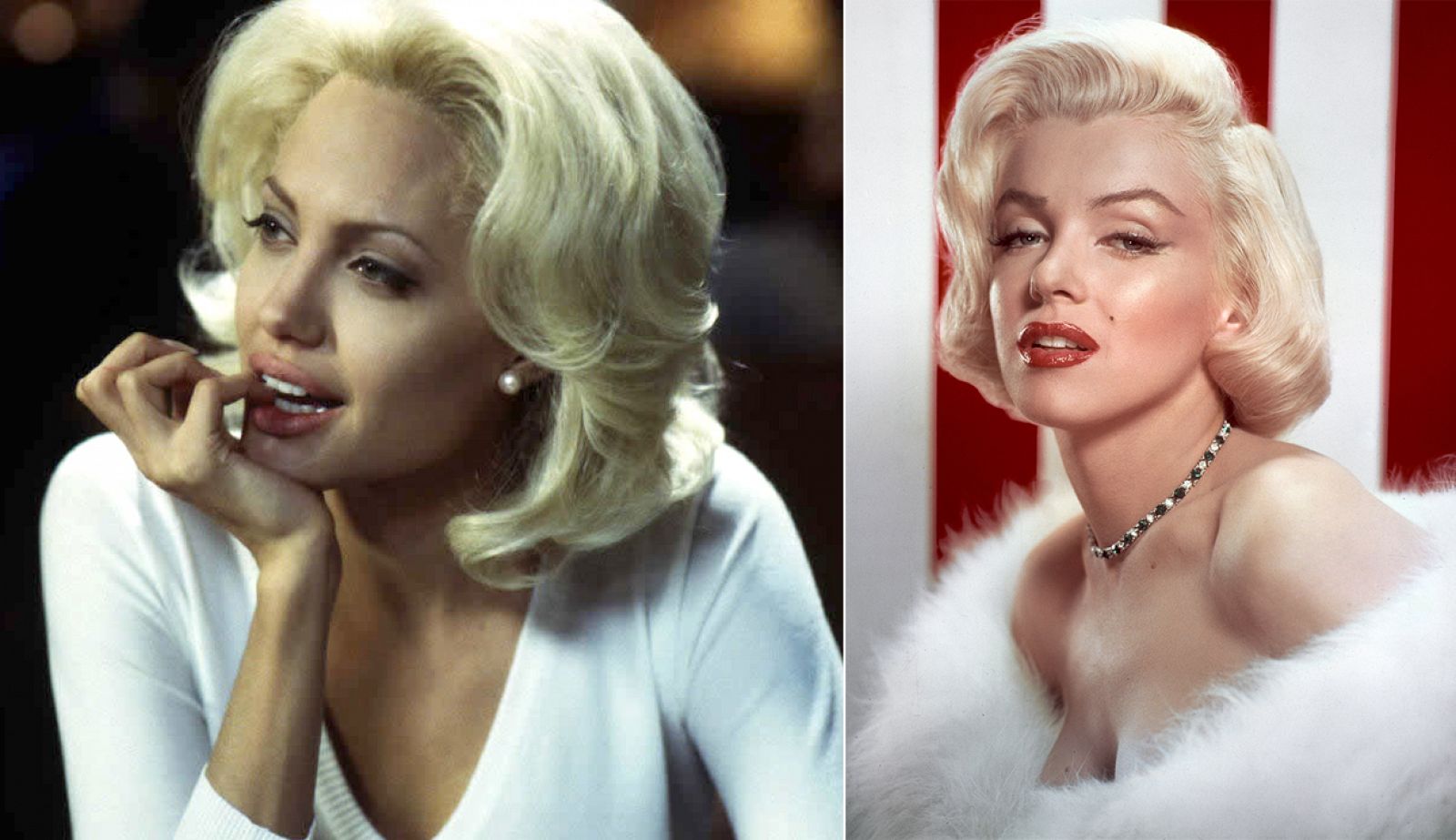 Angelina Jolie y Marilyn Monroe