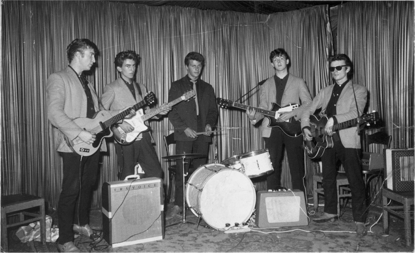 Los Beatles, en el famoso Club 'Indra', en Hamburgo
