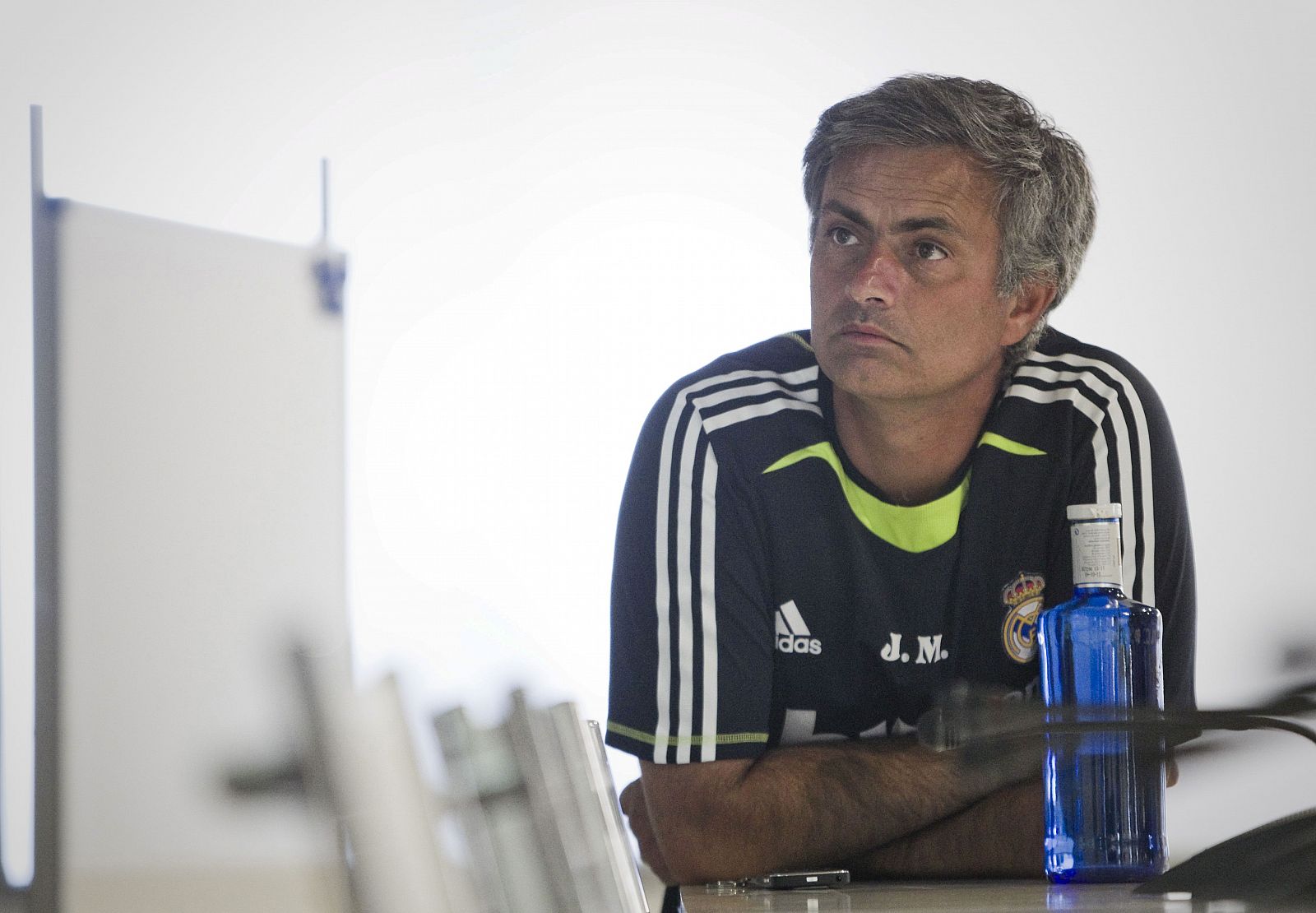 Jose Mourinho, técnico del Real Madrid, durante una rueda de prensa