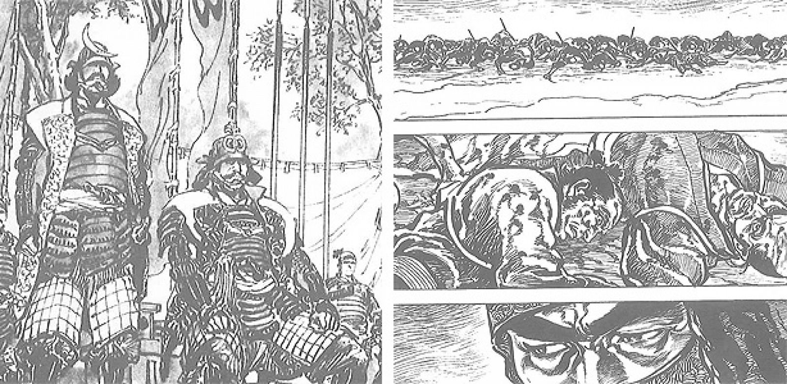 Viñetas de 'Orgullo de Samurai', de Hiroshi Hirata