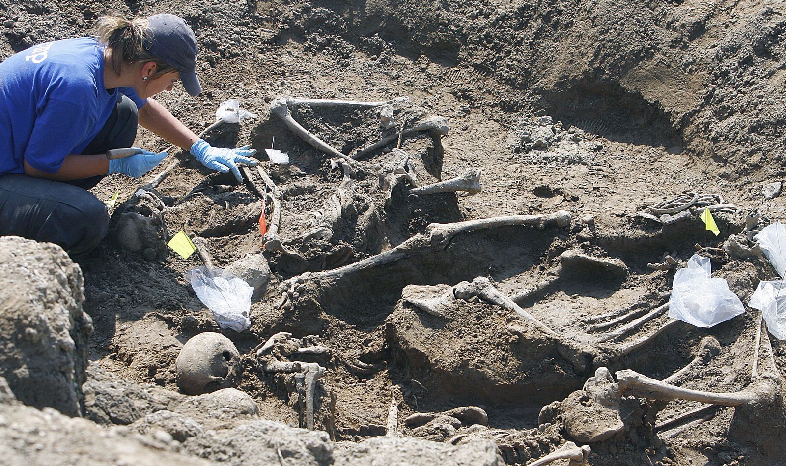 Los forenses analizan los restos encontrados