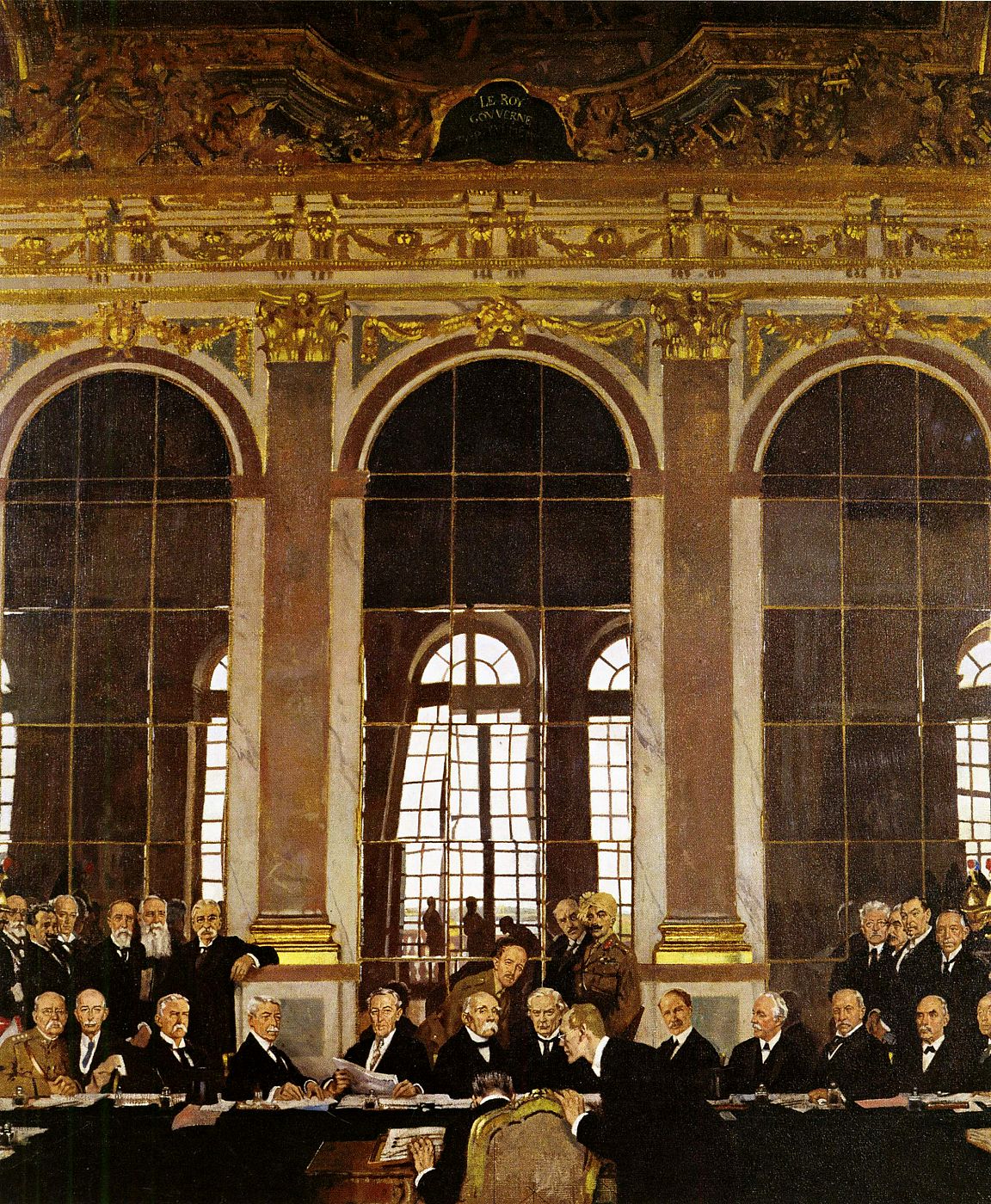Cuadro de la firma del Tratado de Versalles, en 1919.