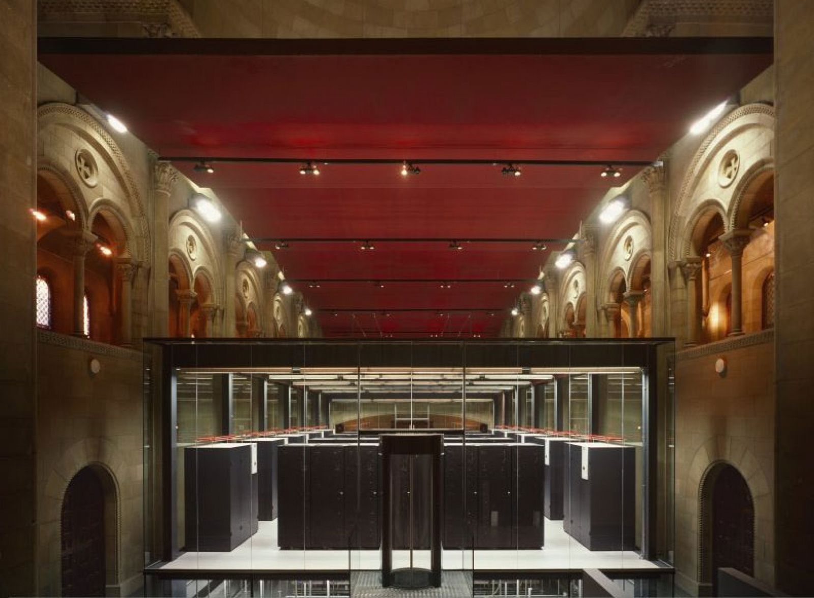 El ordenador 'MareNostrum' en el Centro de Supercomputación de Barcelona.