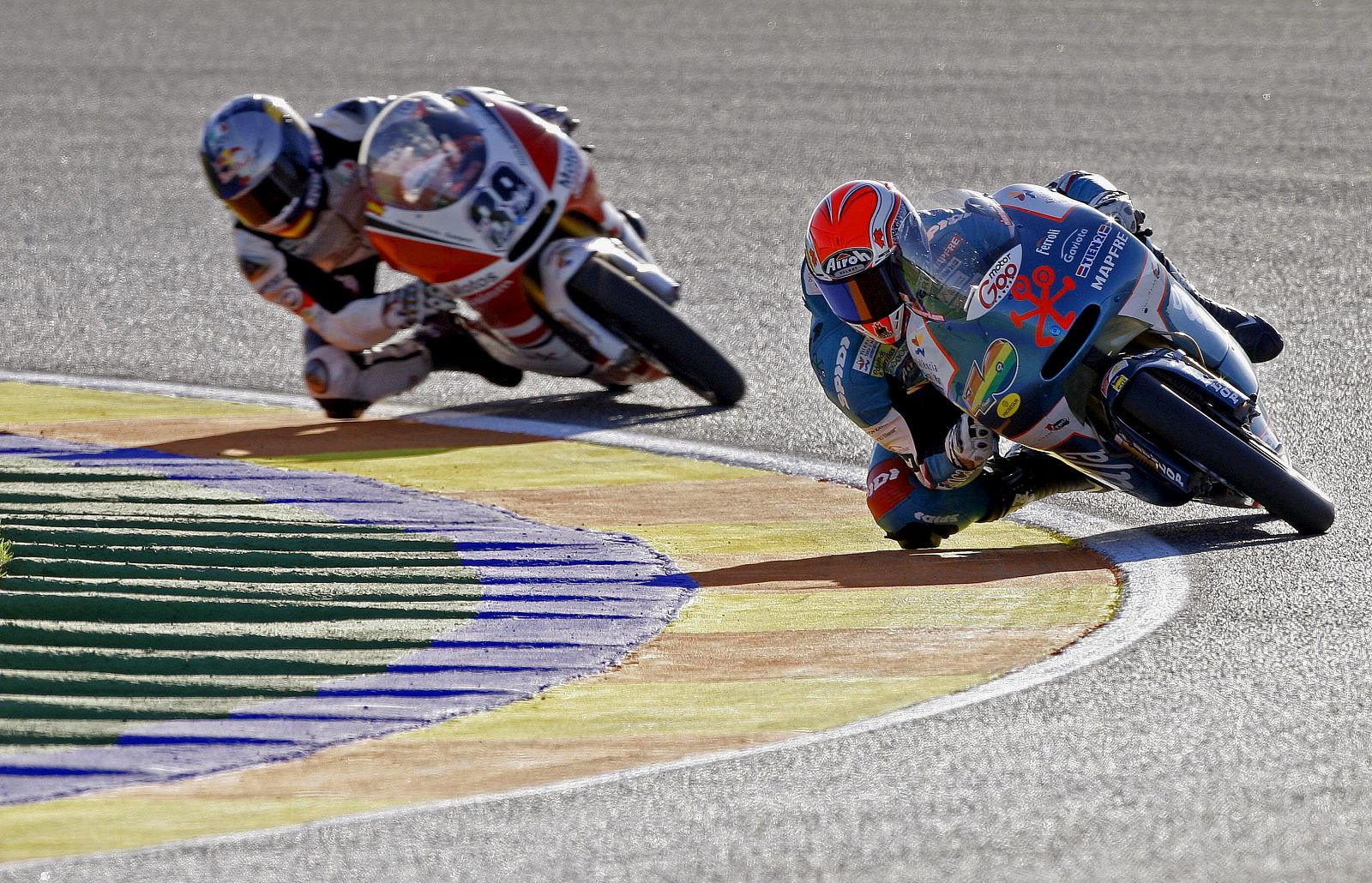 Imagen de la tercera sesión de entrenamientos libres del Gran Premio de la Comunidad Valenciana, última prueba del Mundial de velocidad.