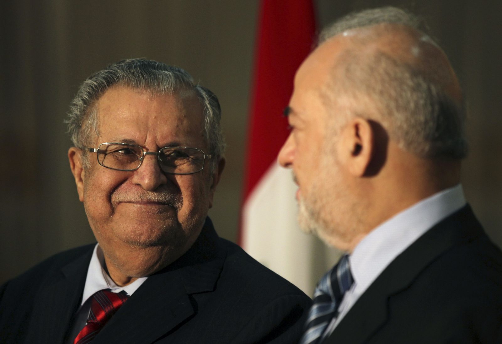 El reelegido presidente de Irak, el kurdo Yalal Talabani en Bagdad