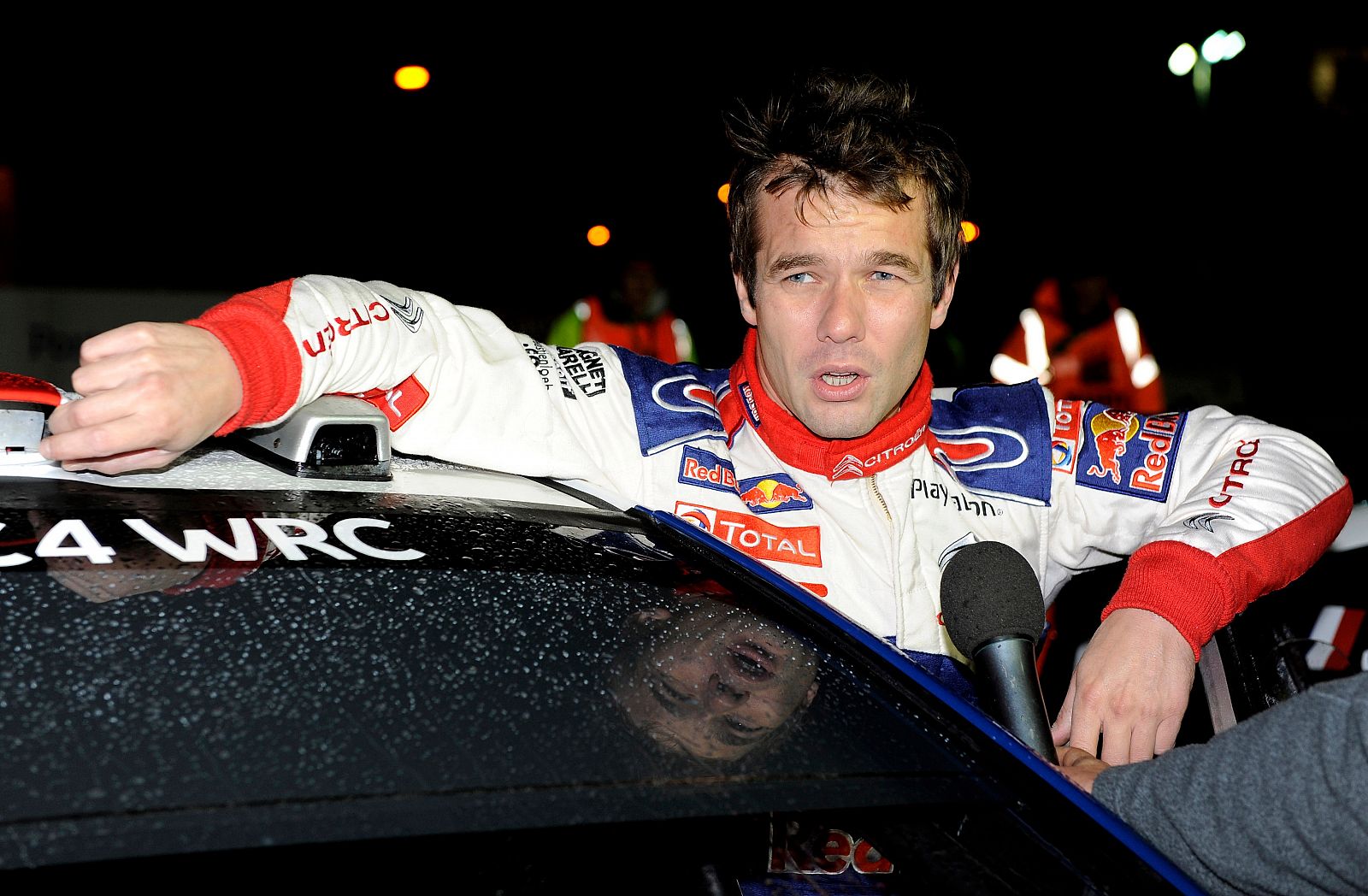 Loeb en el Rally de Gran Bretaña disputado en Cardiff.