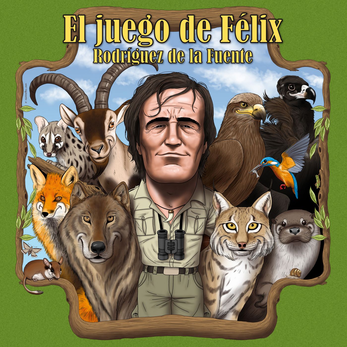 Ilustración del juego de mesa de Félix Rodríguez de la Fuente