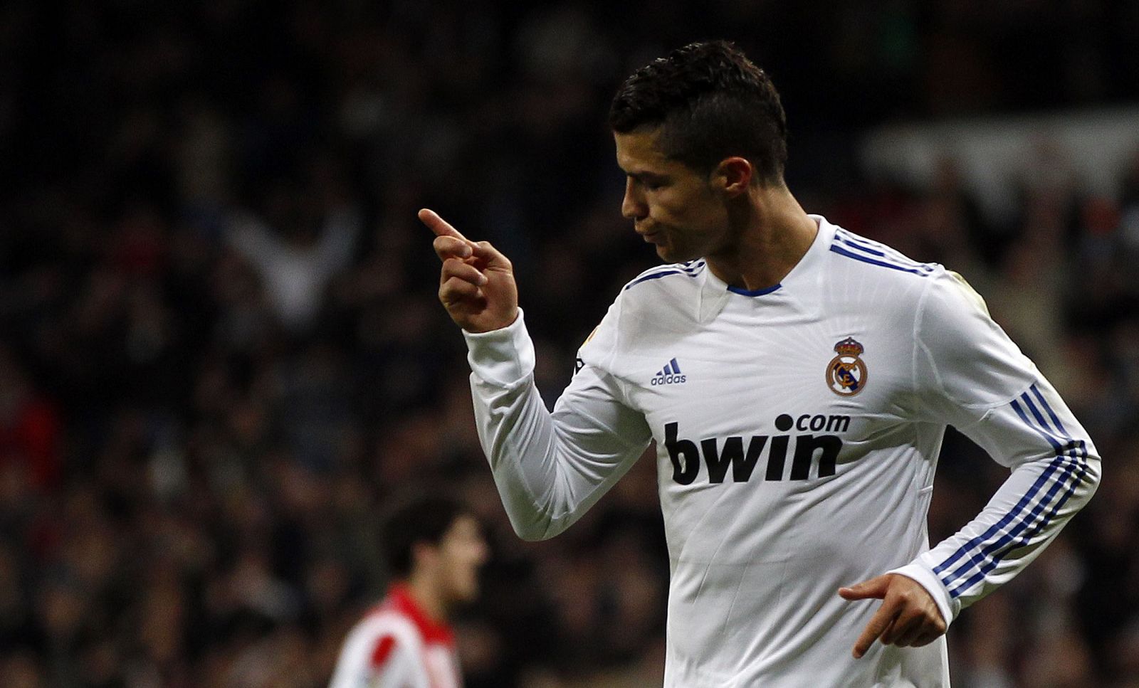 Ronaldo celebra su primer gol al Athletic de Bilbao.