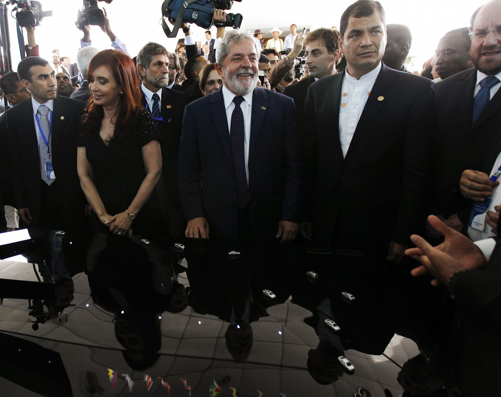 El gran protagonista de la cumbre ha sido precisamente el fallecido Néstor Kirchner, secretario general de Unasur y ex presidente de Argentina.