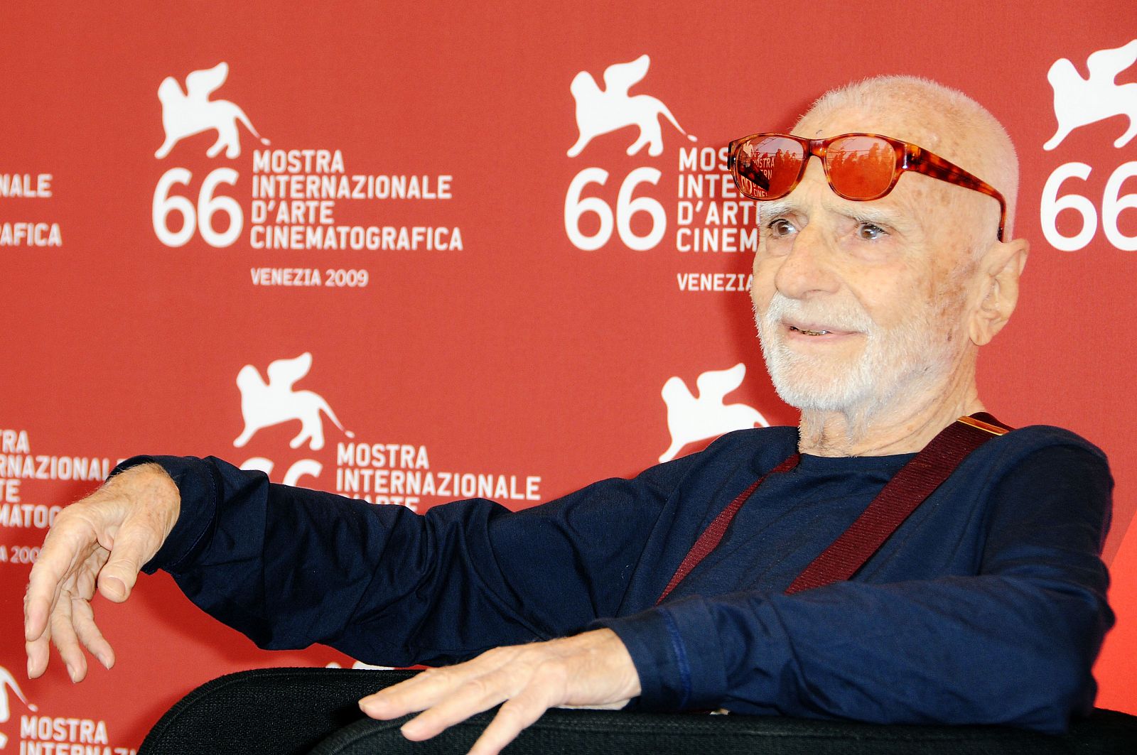 El director y guionista Mario Monicelli durante el Festival de Venecia de 2009