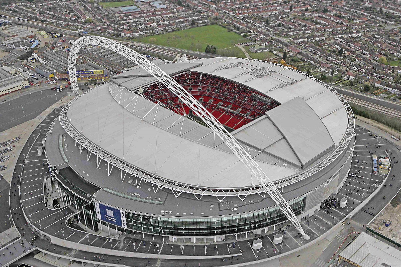 Vista general del estadio de Wembley, en Londres