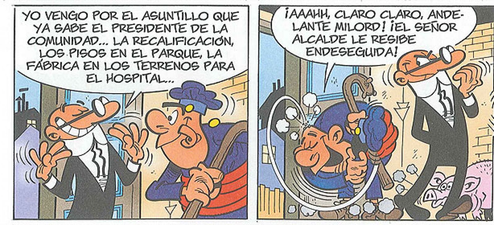 Viñetas de 'Marrullería en la alcaldía', de F. Ibáñez
