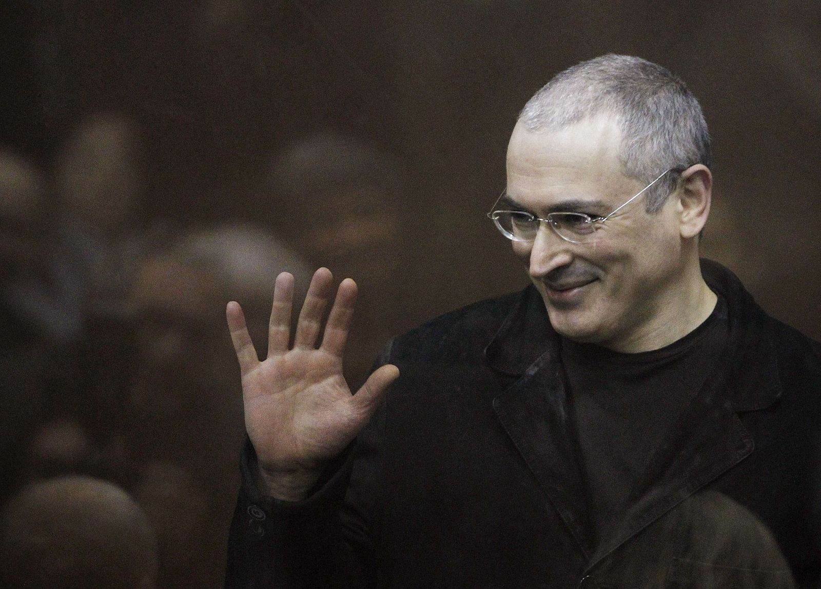 Mijaíl Jodorkovski durante el juicio