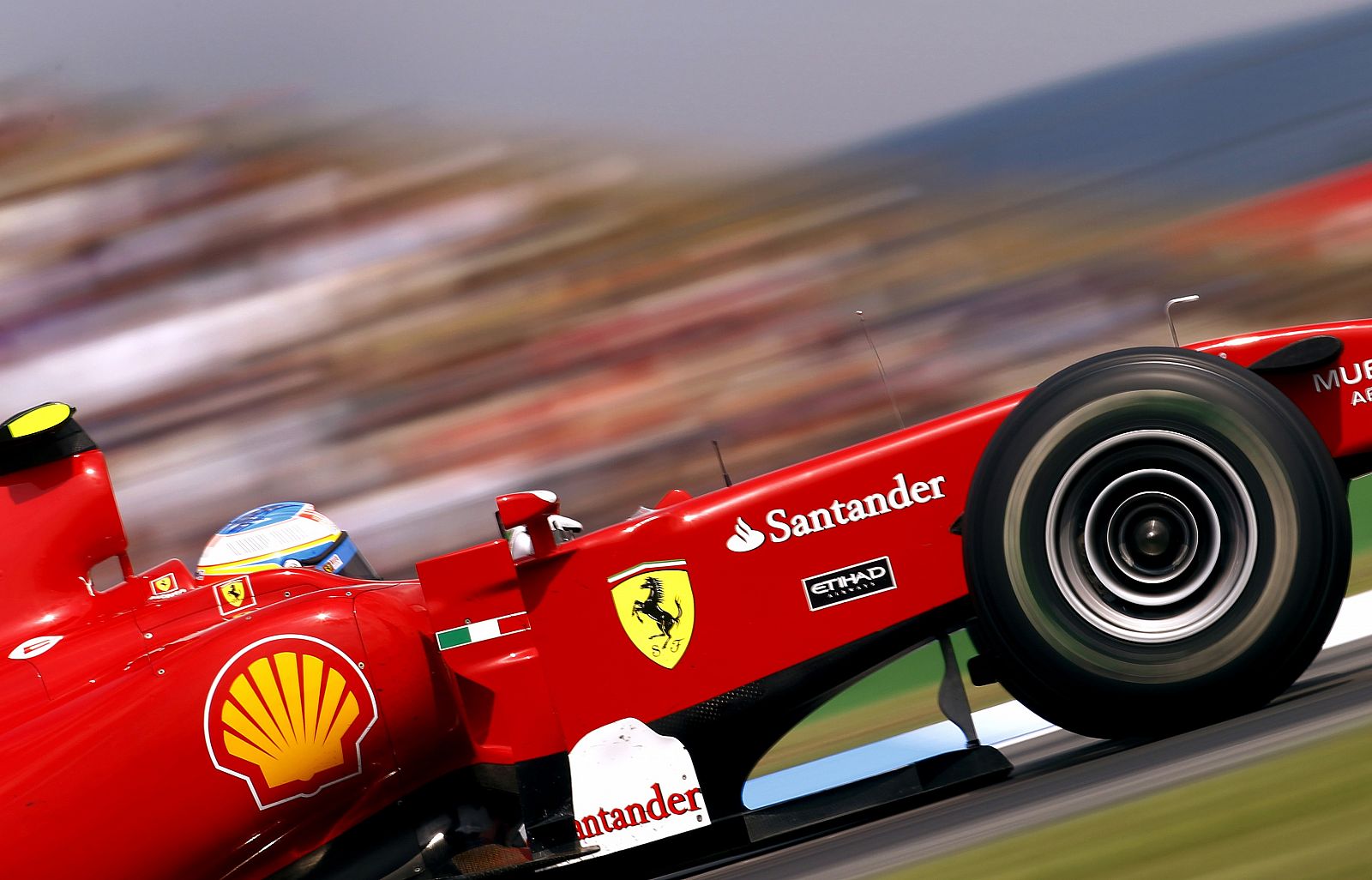 El Ferrari de Fernando Alonso la pasada temporada.