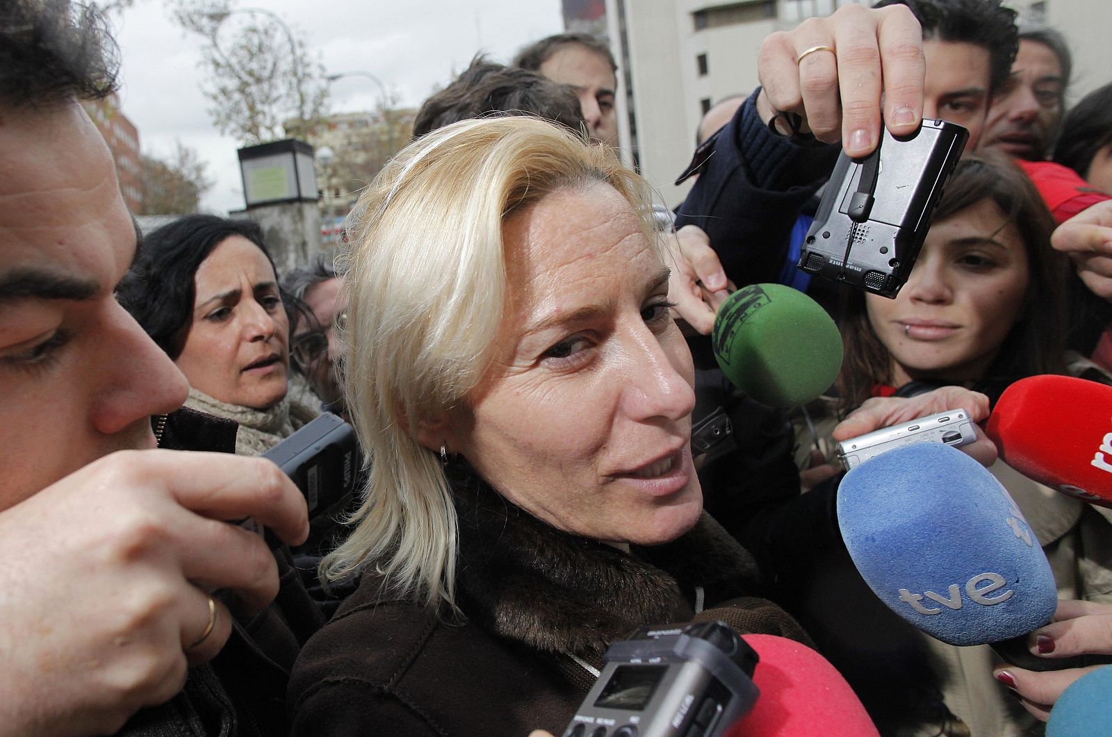 Marta Dominguez, a la salida de los juzgados de Plaza Castilla en Madrid el pasado 22 de diciembre de 2010.