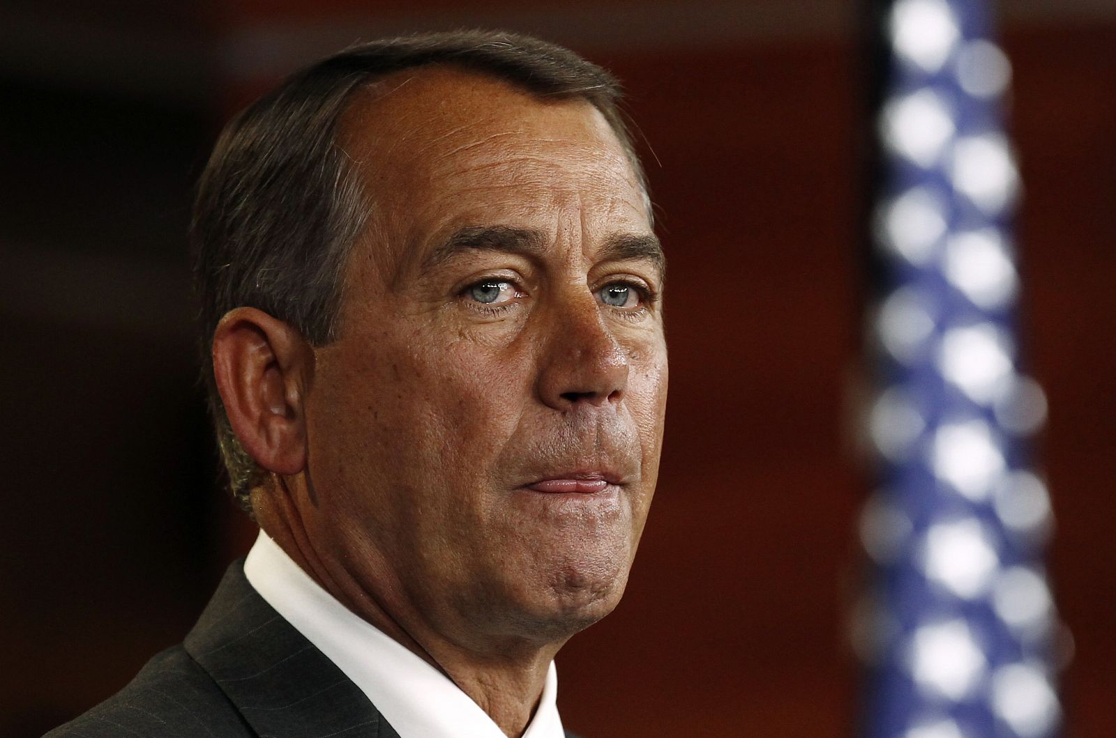 El nuevo líder de la Cámara de Representantes, John Boehner, en una rueda de prensa.
