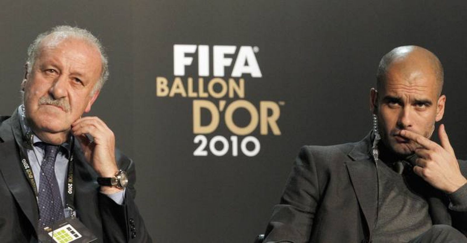 Del Bosque y Guardiola, los dos entrenadores españoles nominados al Balón de Oro 2010 y grandes valedores de la cantera.
