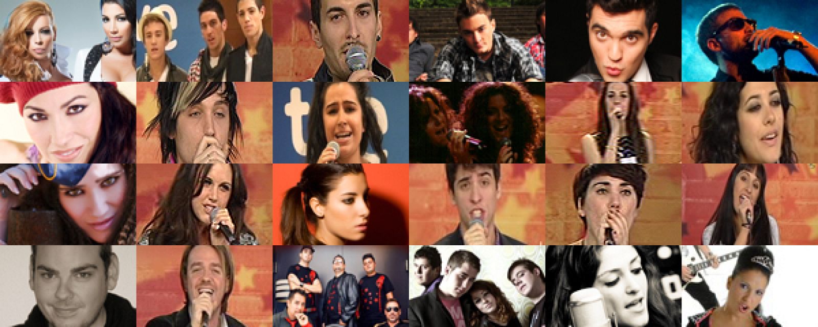 Los 24 finalistas de Eurovisión