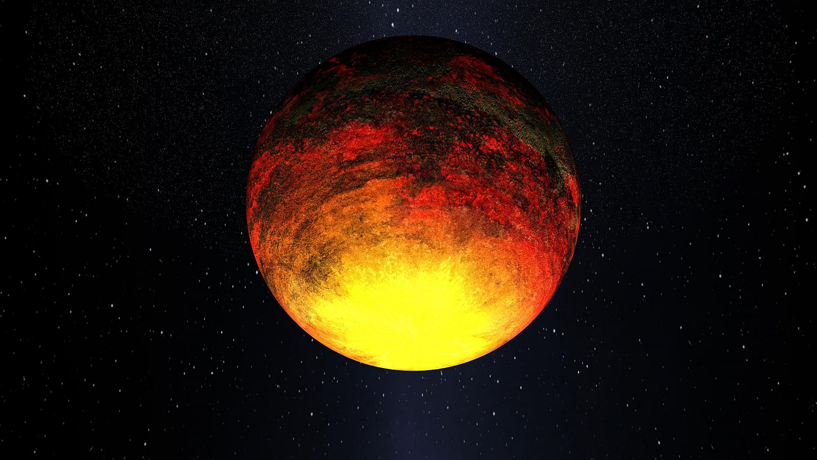Recreación artística del Kepler-10b.