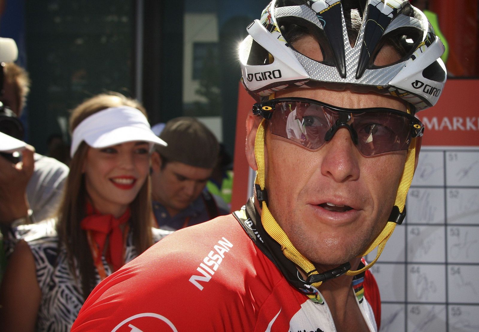 El ciclista estadounidense Lance Armstrong, del equipo Team Radio Shack, en Adelaida (Australia).