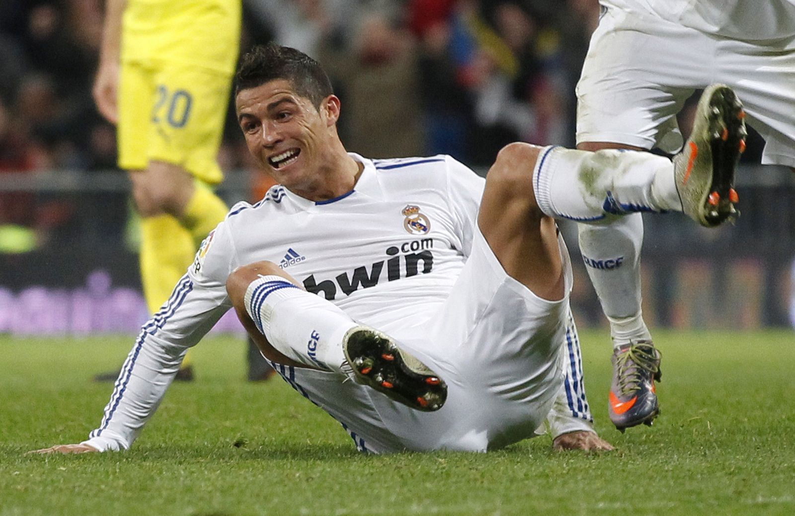 Cristiano Ronaldo, delantero del Real Madrid, durante un partido en el Santiago Bernabeu.