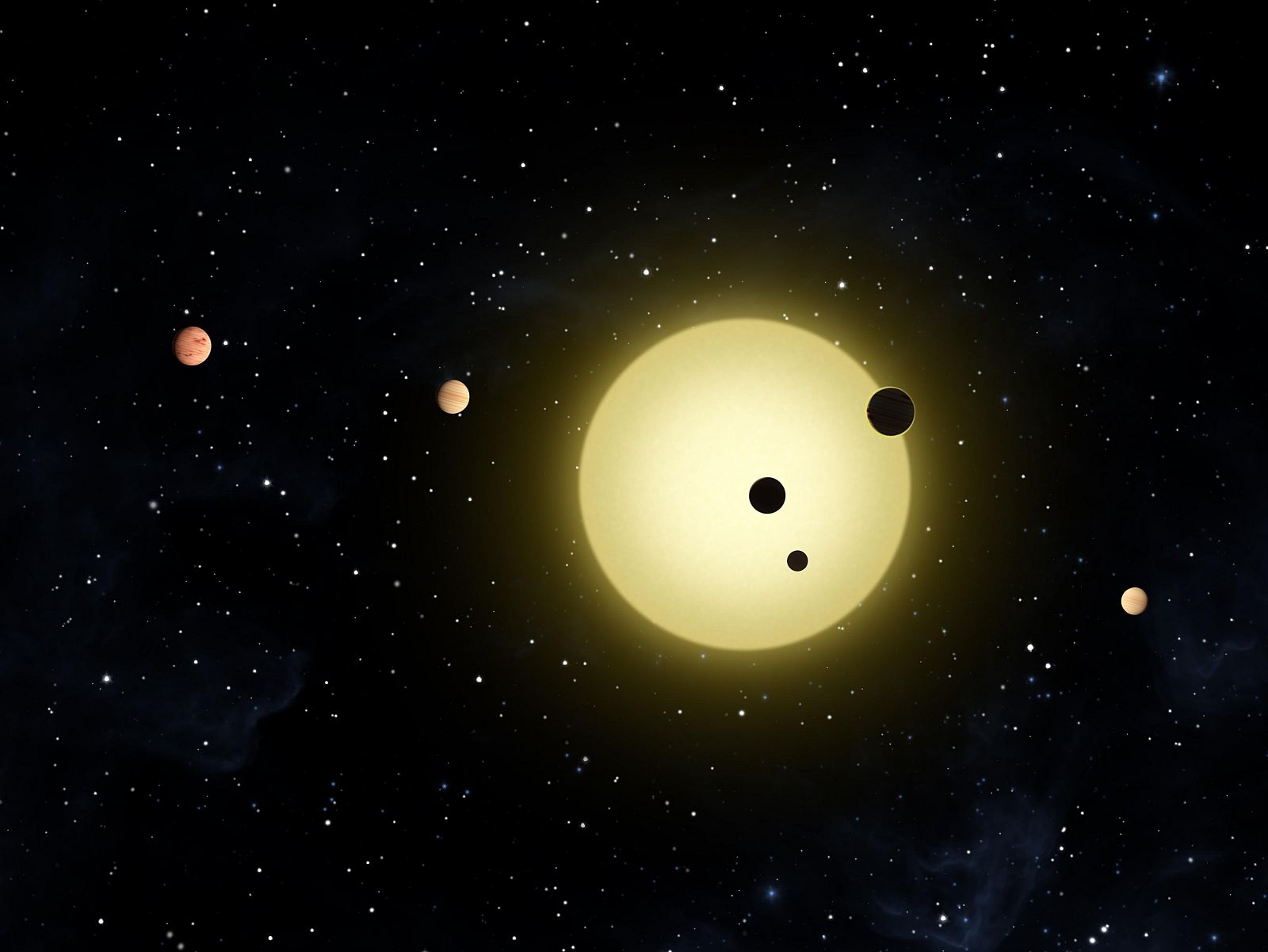 Los planetas orbitan dentro de un sistema que han bautizado como Kepler-11