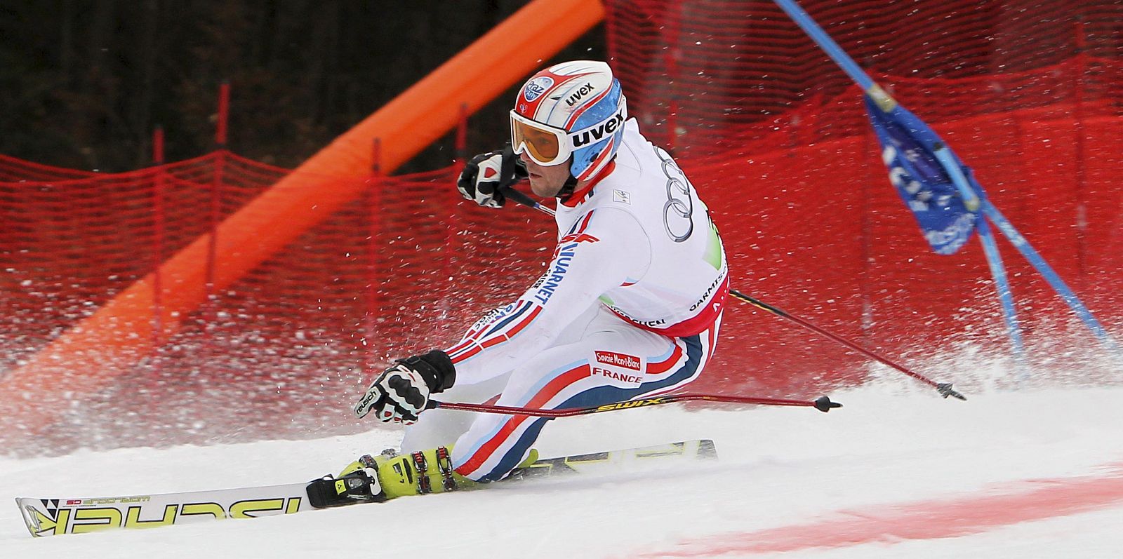 El esquiador francés Thomas Fanara durante la final de la prueba por equipos