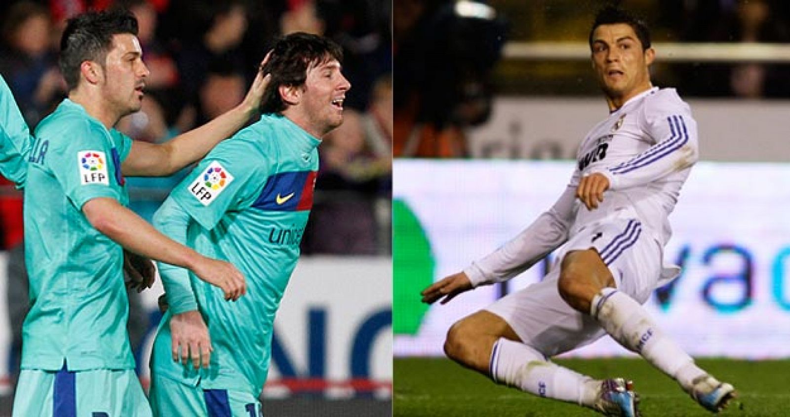 Leo Messi y Cristiano Ronaldo, los estandartes del Barcelona y del Real Madrid.