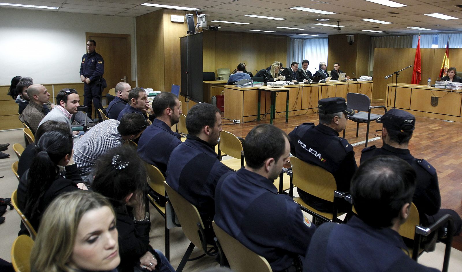 Sala de vistas de la Audiencia Provincial de Madrid, donde se celebra el juicio por la muerte de Álvaro Ussía
