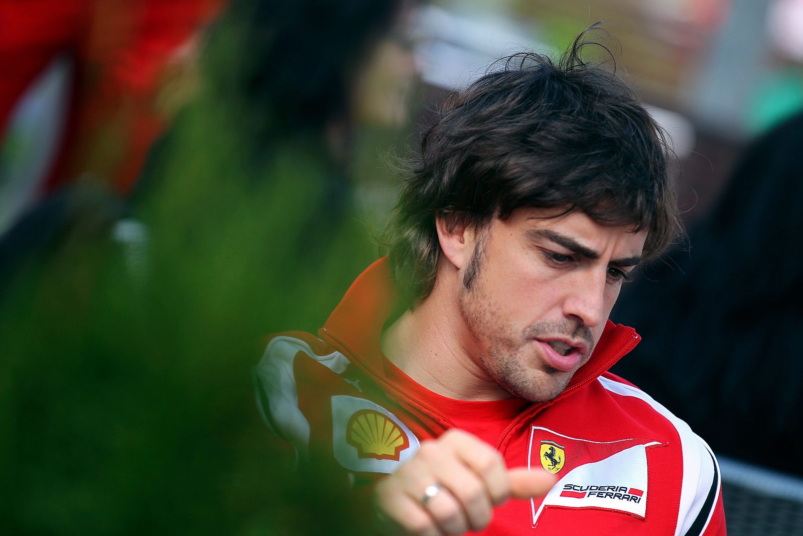 El piloto español de Ferrari, Fernando Alonso, en el Gran Premio de Australia.