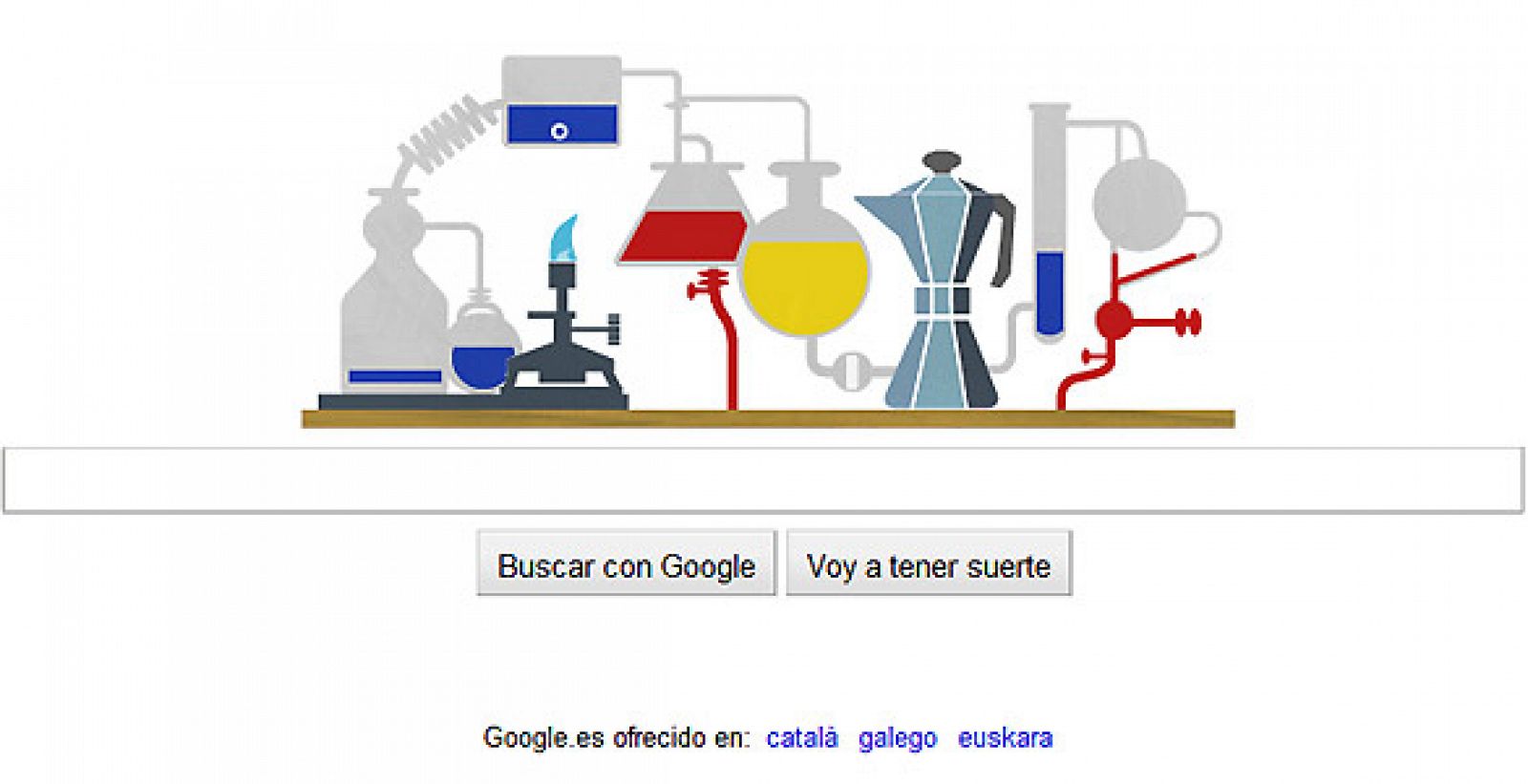 El logo de Google homenajea al químico Robert Bunsen y su invento más conocido, el mechero de Bunsen