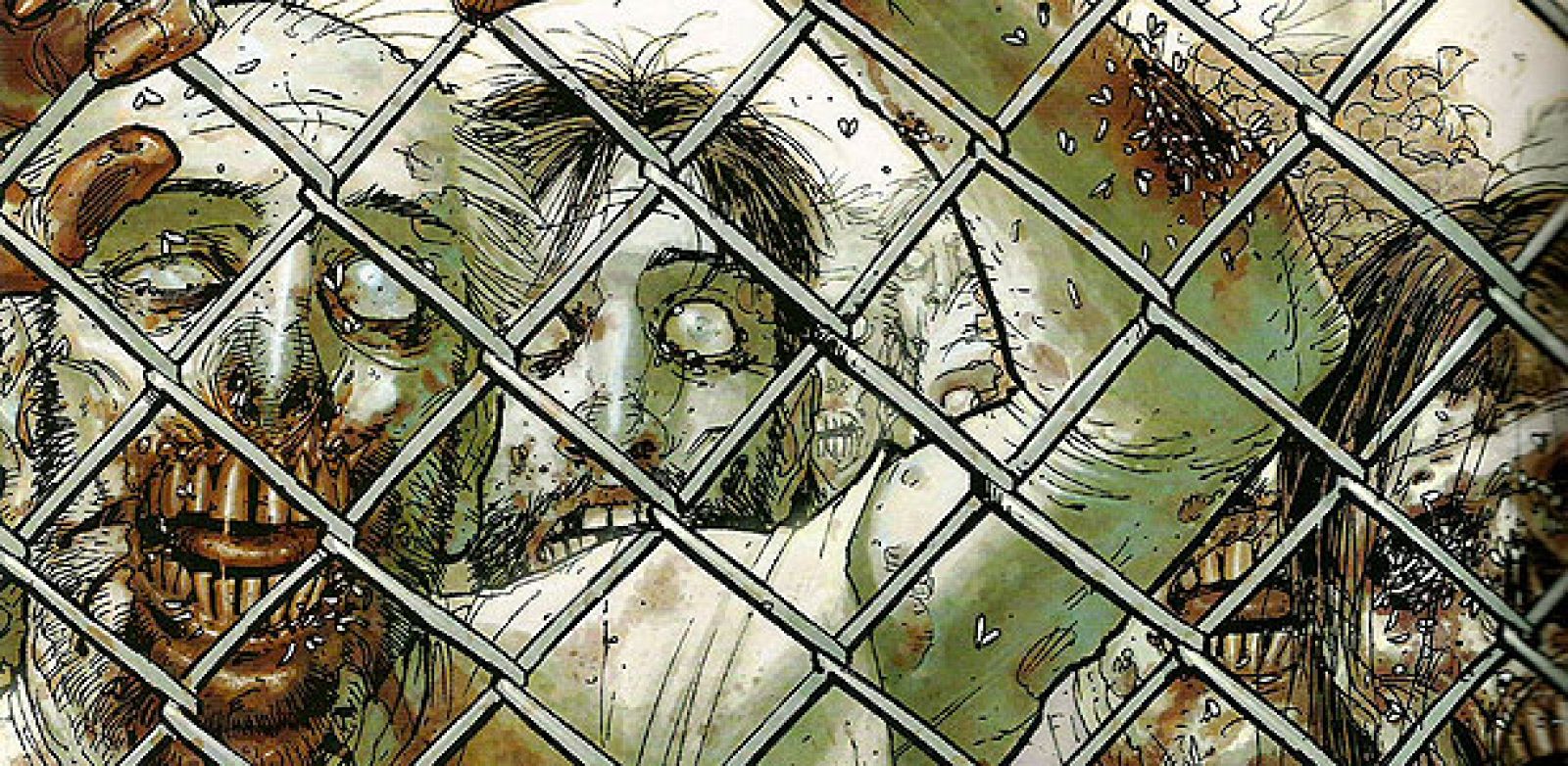 Fragmento de una portada de 'Los muertos vivientes', de  Robert Kirkman, Charlie Adlard y Tony Moore