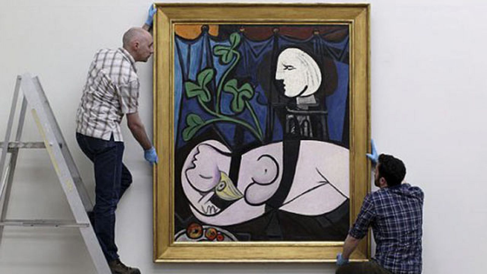 "Desnudo, hojas y busto" de Picasso
