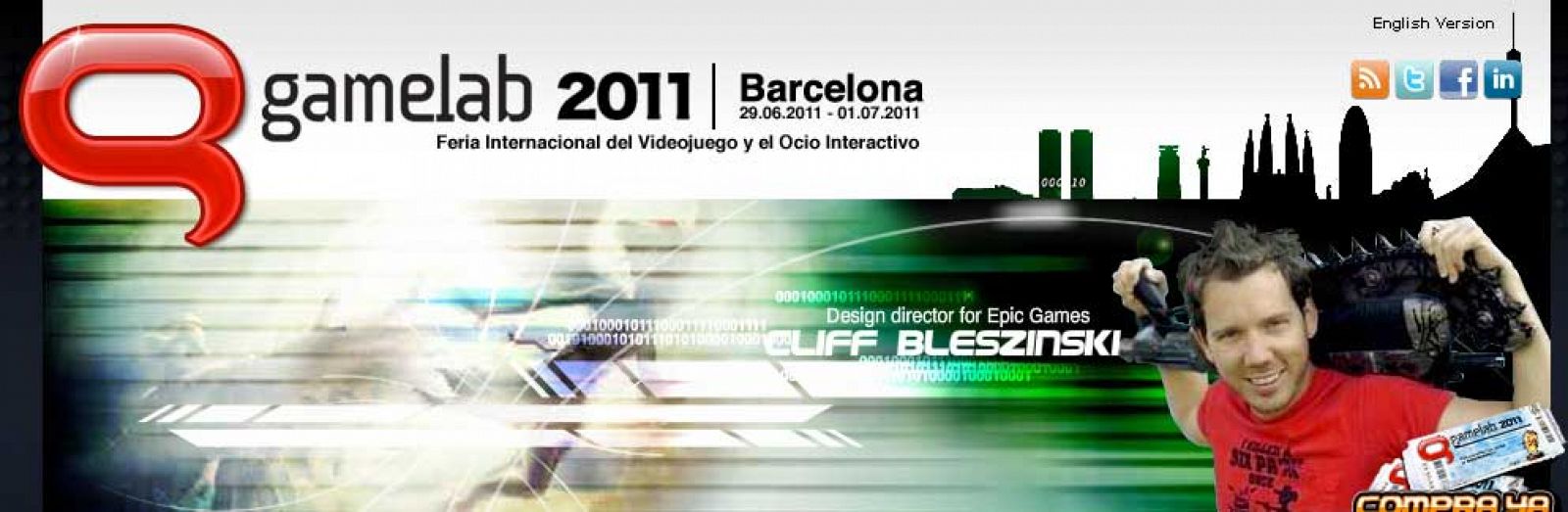 La séptima edición de Gamelab, la Feria Internacional del Videojuego y el Ocio Interactivo, se celebrará del 29 de junio al 1 de julio en Barcelona