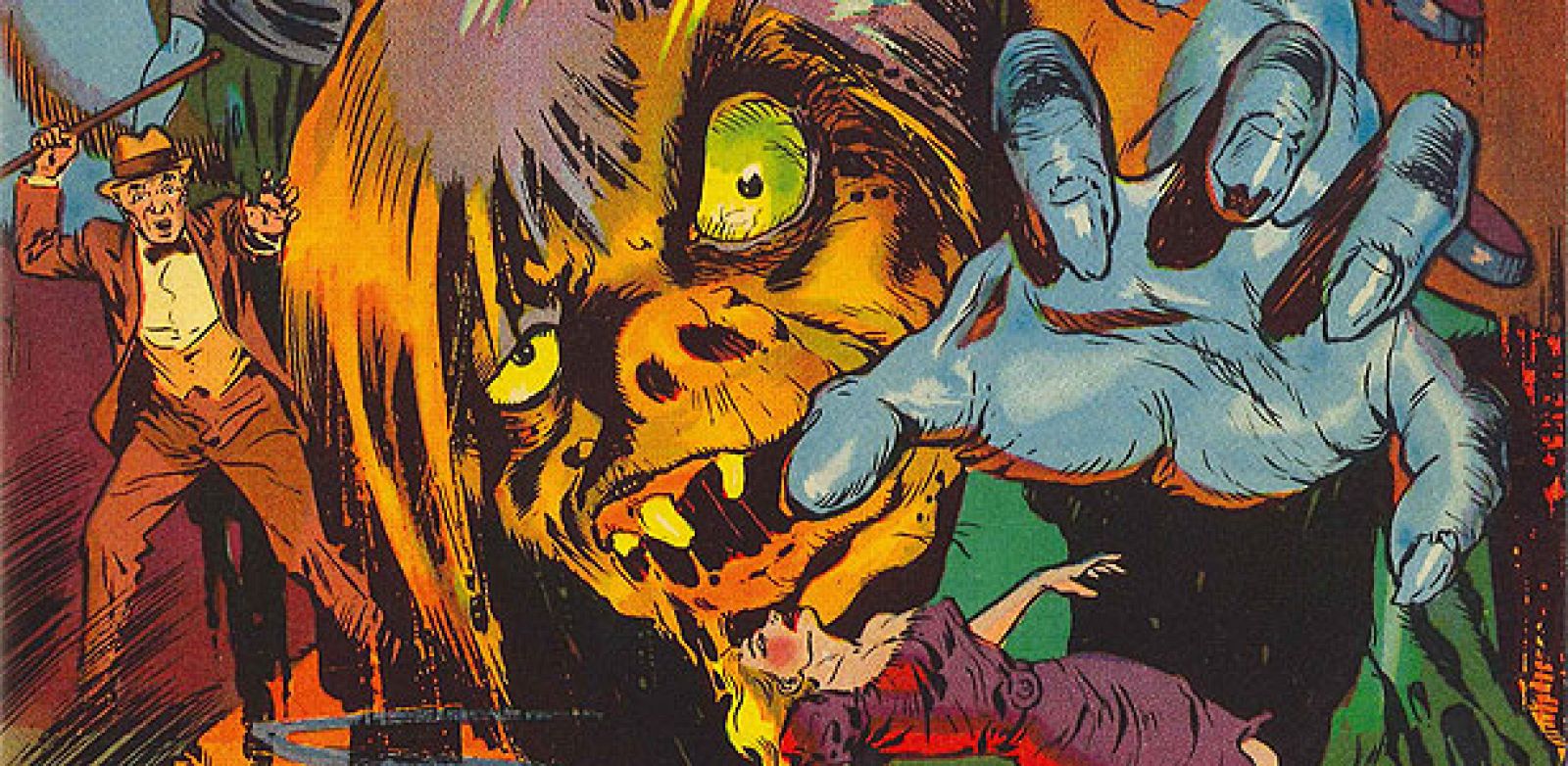 Fragmento de una de las portadas recogidas en 'Four Color Fear, cómics de horror de los años 50'
