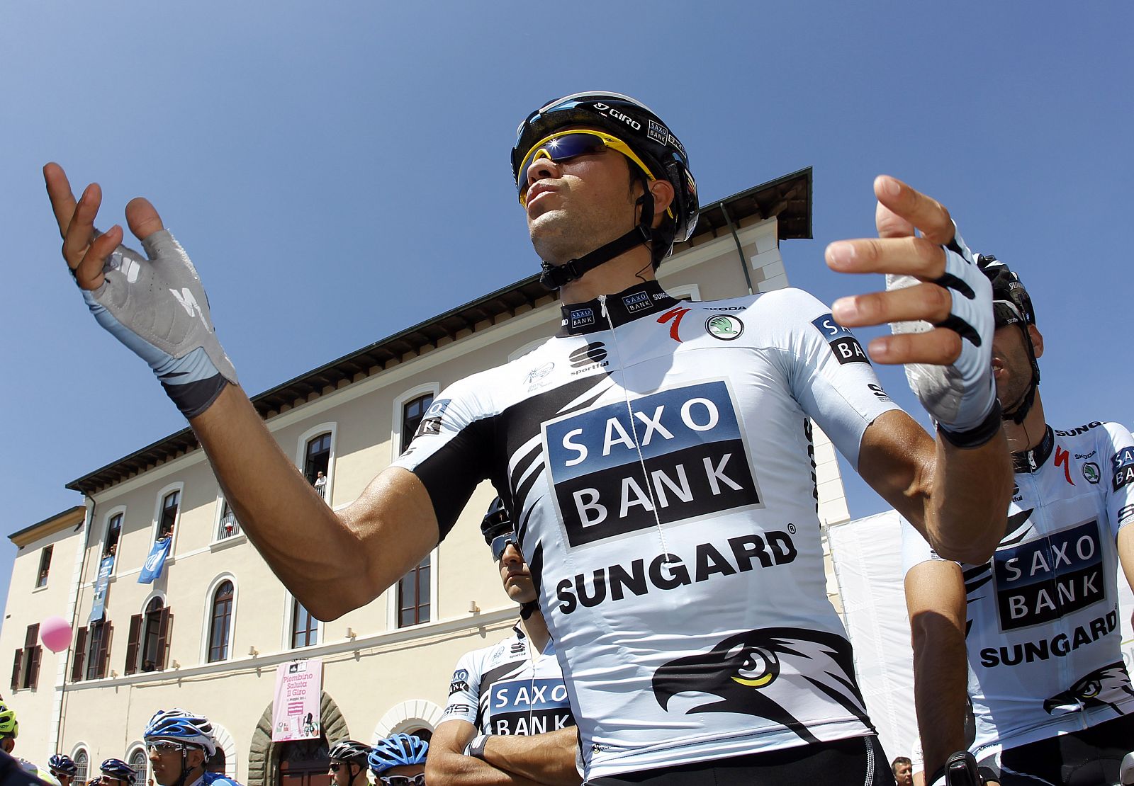 El ciclista español del equipo Saxo Bank Alberto Contador.