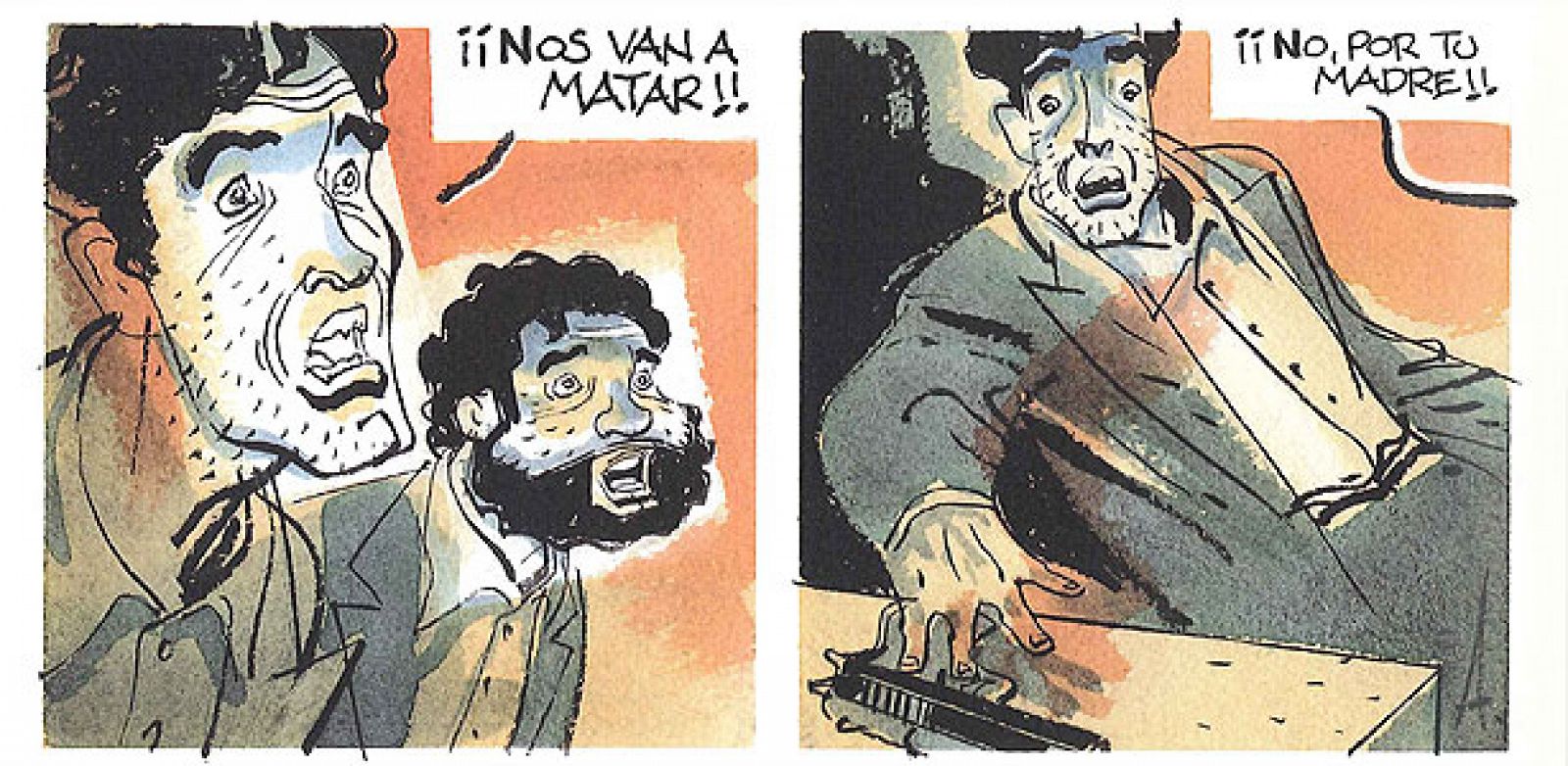 Viñetas de 'Máxima discrección', de Alfonso López y Andreu Martín