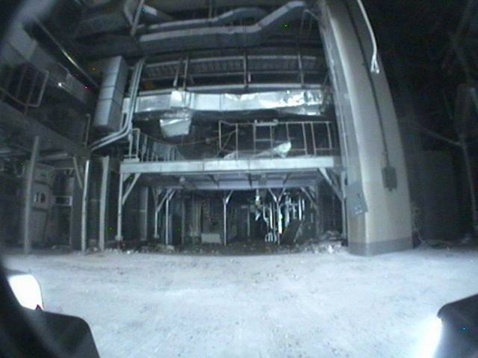 Imagen del interior de la central nuclear de Fukushima facilitada por TEPCO