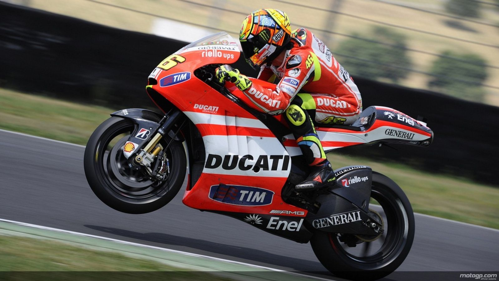 El italaino rueda con la GP12 de 1.000cc de la próxima temporada.